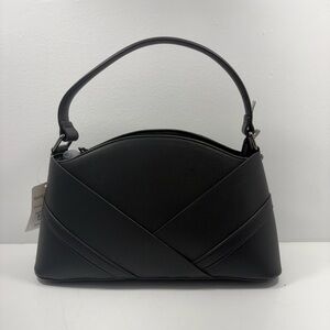 NEW Black Structured Shoulder Bag